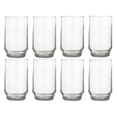 Imagem de Copo Long Drink 300ml Lights Chop Vidro Suco Agua Nadir 10Un - NADIR F