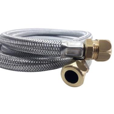 Imagem de Mangueira metálica inox para fogão engate rápido 1,2 metros - USICON