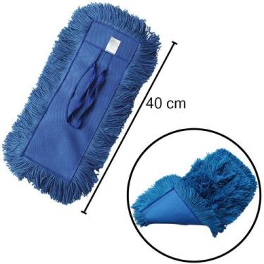 Imagem de Refil Acrílico Para Suporte Limpa Tudo Tira Pó 40 Cm Microfibra Profis
