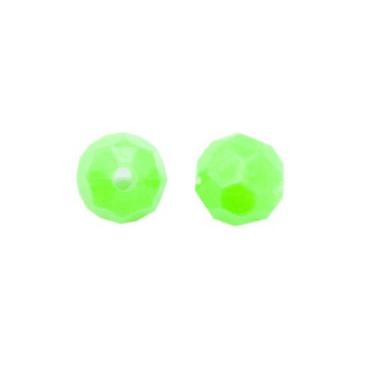 Imagem de Miçanga Passante Bola Facetada Plástico Verde 8mm 200pçs 100g - Macall