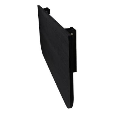 Imagem de Bancada De Parede Dobrável Preta Moderna Escritório 66x35 Tomar Café N