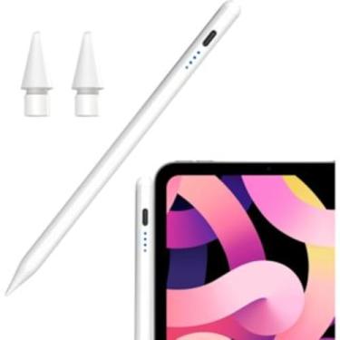 Imagem de Caneta Stylus Universal com Pontas Substituíveis - Caneta de Alta Precisão para Desenho, Escrita e Navegação em Telas Touchscreen - Compatível com iPad, Samsung, Xiaomi e Outras Marcas