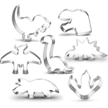 Imagem de Conjunto de cortadores de biscoitos LUBTOSMN New Dinosaur, 7 peças par