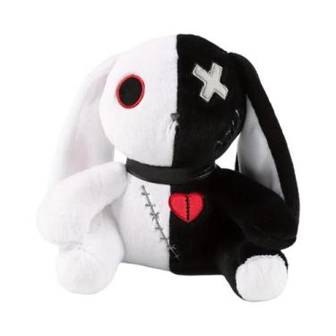 Imagem de Coelho De Pelúcia Reborn Colorido De Halloween De 25CM Modelo Macio Pa