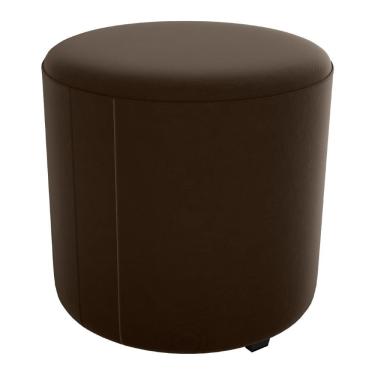 Imagem de Puff Redondo Copenhage Veludo Maserati Milani Store Marrom
