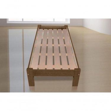 Imagem de Cama de Solteiro Turca Porto de Madeira Maciça Angelim Pedra Tauari Im