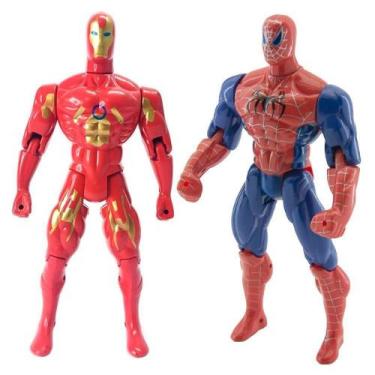 Imagem de Kit 2 Bonecos Articulados Super Heróis Liga Da Justiça 29 Cm - Gici Ki