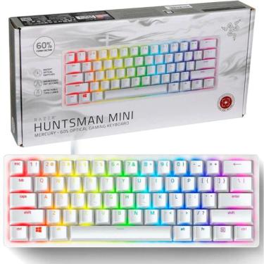 Imagem de Teclado Raze Huntsman Mini RGB Switch Red 60% Branco