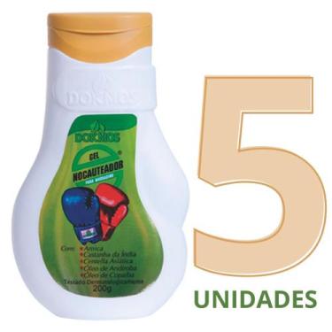 Imagem de 5 Gel Massageador Nocauteador Dokmos + Mini Massageador Portatil