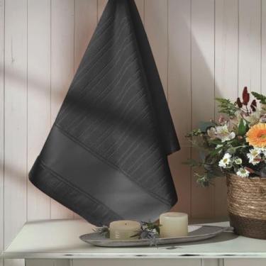 Imagem de 4, 6 e 12 Toalhas para Lavabo Artesanalle Dohler para Pintura e Ponto Russo (4, 1563 - Preto, 30cm X 45)