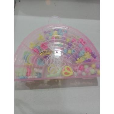 Imagem de Kit criativo infantil de miçanga pulseira fio de silicone  - Marilene