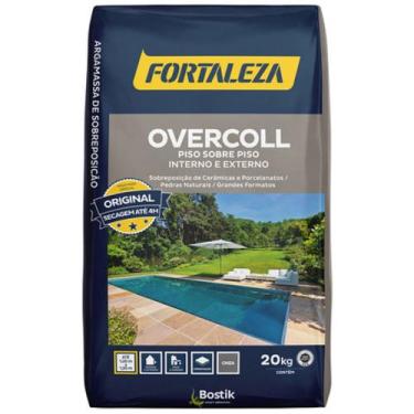 Imagem de Argamassa Piso sobre Piso Interno e Externo 20 Kilos Cinza Overcoll - 