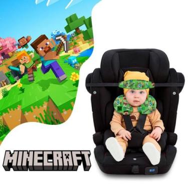 Imagem de Kit Almofada de pescoço + Faixa Apoio Suporte Cabeça de Bebê Cadeirinh