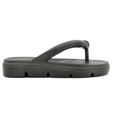 Imagem de Chinelo Usaflex Dedo Plataforma EVA Poofy Super Leve AH3001, Preto, 36