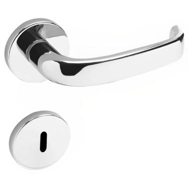 Imagem de Conjunto De Fechadura 6236 Em Zamac Interna St2 55 Roseta 323 De Inox Cromado - 2120600...