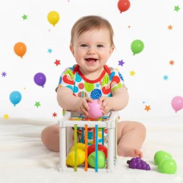 Imagem de CUBO DE ATIVIDADES DIDÁTICO INFANTIL - BRINQUEDO EDUCATIVO - DESENVOLVIMENTO SENSORIAL - DIVERSÃO COM APRENDIZADO