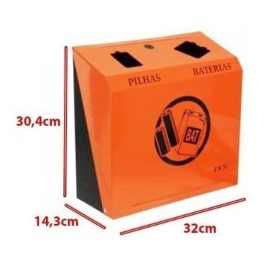 Imagem de Lixeira Coletor Para Descarte De Pilhas E Baterias