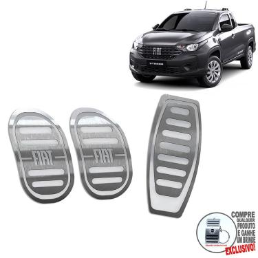 Imagem de Pedaleira Manual Em Aço Inox Fiat Strada Endurance