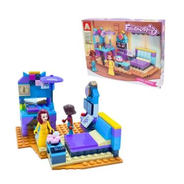 Imagem de Blocos Para Montar Dony Toys Quarto de Meninas 195 peças