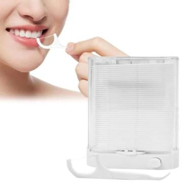 Imagem de Distribuidor automático de fio dental - Palitos Curvados Ultrafinos E Fio Dentário com 88 peças