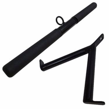 Imagem de Kit puxadores barra reta com giro pulley 50cm e puxador v