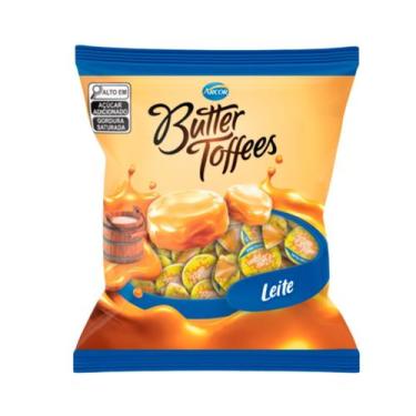 Imagem de Bala De Caramelo Leite Butter Toffees - Arcor 400g