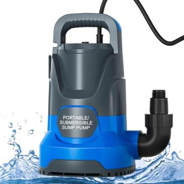 Imagem de Bomba de água PANRANO 1.1HP submersível 4700GPH portátil