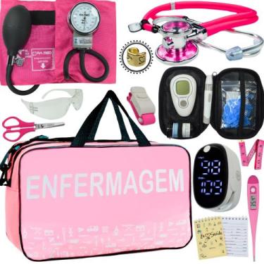 Imagem de Kit Enfermagem Premium Basico - Love Saude, ROSA ENFERMAGEM PAMED