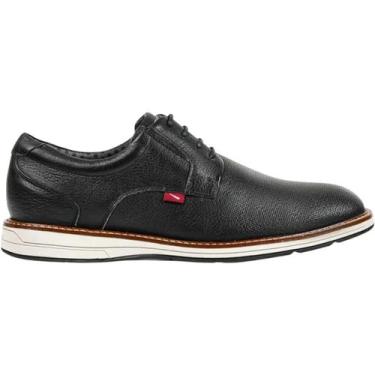 Imagem de Sapatênis Ferracini Kingstom Masculino Casual Couro, Preto, 42