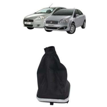 Imagem de Coifa da Alavanca de Câmbio para Fiat Punto e Linea - Preta com Base P
