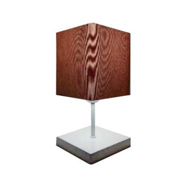 Imagem de Abajur Luminária Mesa Quarto Sala Moderno Vivare md-2008BR Cúpula em T