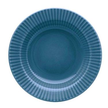 Imagem de Jogo De 6 Pratos Fundos 21,5 Cm Canelé Azul