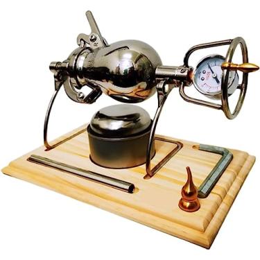 Imagem de Umiup Mini pipoqueira retrô faça você mesmo para decoração de casa, vintage, de aço inoxidável, pequeno e retrô, com mini saco de pipoca, pote de pipoca