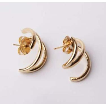 Imagem de Brinco Dourado - Madame Jô Semijoias