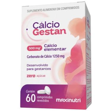 Imagem de Cálcio Gestan (Carbonato de Cálcio) 60 comprimidos - Maxinutri