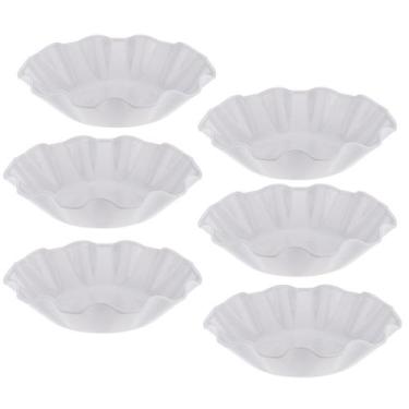 Imagem de Kit Seis Saladeiras de Melamina Flower 28 cm WECK