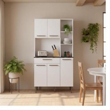 Imagem de Armário de Cozinha 5 Portas 1 Gaveta Carol - Batrol Móveis