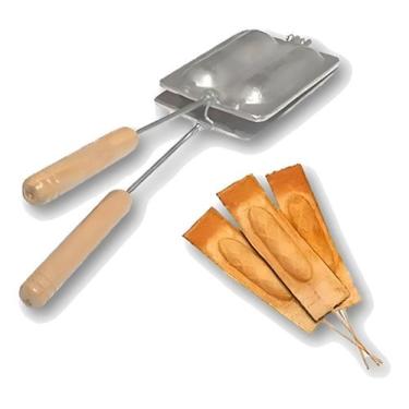 Imagem de Forma Crepeira De Fogão Para Crepe Suiço Alumínio Resistente Cor Cinza