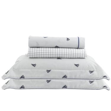 Imagem de Jogo De Cama Casal 200 Fios Vintage - Kacyumara Tenis