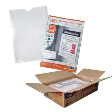 Imagem de Quadro De Avisos A4 Cristal, Dello, 0534.H.0012C, Cristal - Caixa com 12 unidades