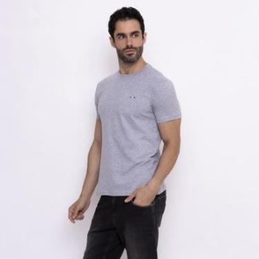Imagem de Camiseta Masculina Básica FMF com Bordado Algodão Premium Itália-Masculino