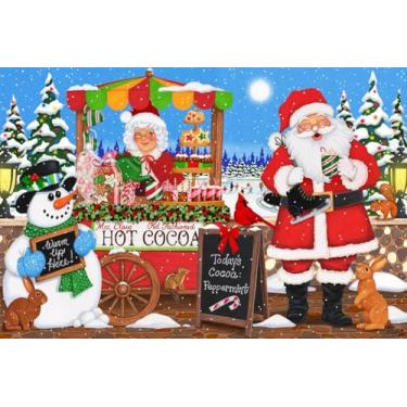 Imagem de Springbok Quebra-Cabeça De Família 'S Mrs. Claus' Sweet Shop Com 400 Peças, Apresentando A Sra. E O Sr. Noel Compartilhando Suas Guloseimas Favoritas Natal - Ótimo Para Hora Do Jogo