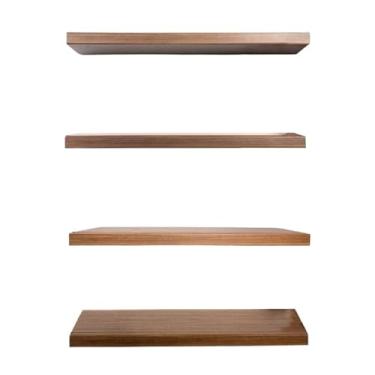 Imagem de prateleiras INVISIVEL de madeira com suporte invertido(4 Envelecida)