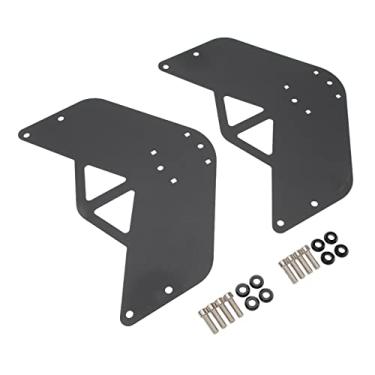 Imagem de ZJchao O Combustível Pode Ser Montado, Com Materiais de Aço Inoxidável, 2 Conjuntos de Suporte de Montagem Dobradiça Porta de Combustível para JK JL JT