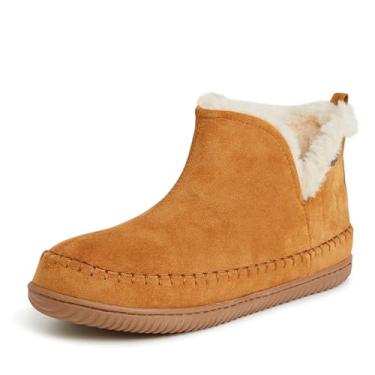 Imagem de Dearfoams Brixen Bota masculina de espuma viscoelástica para uso interno/externo, alpino, acampamento, aconchegante, sapato doméstico, Uísque, 7-8