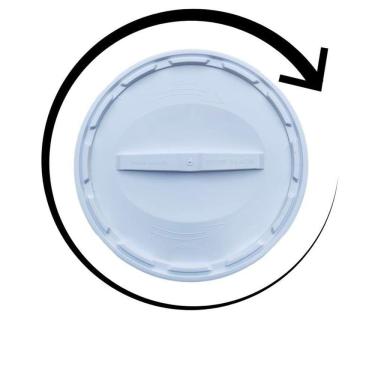 Imagem de Balde Para Papel 20L Tampa De Rosquear - Kit 17 Pçs