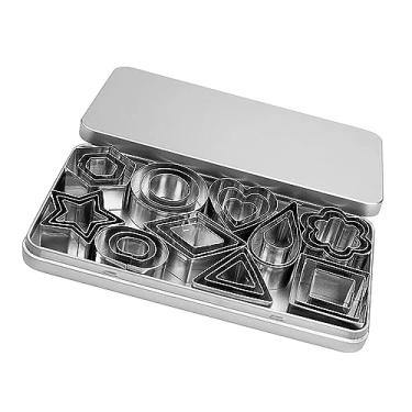 Imagem de Cryfokt Cortadores de Biscoitos de Metal Em Diversas Formas, Caixa de Aço Inoxidável Forte, Cortadores Embalados para Bolo DIY, Cozimento de Chocolate, Conjunto de 30 para Entusiastas do Cozimento