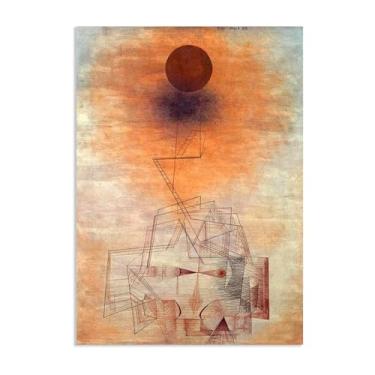 Imagem de Paul Klee Arte de parede Bounds of the Intellect Poster surrealismo Impressão de arte em tela por Paul Klee Pintura arte de imagem quarto sala de estar escritório decoração de parede 100 x 70 cm