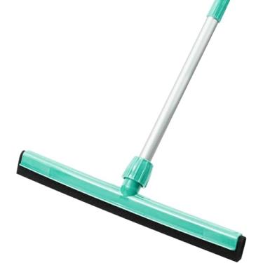 Imagem de Rodo de piso de 45,7 cm com cabo de alumínio ajustável de 109 cm, vassoura mágica leve para piso, garagem, pátio, chuveiro, banheiro, mármore, vidro, azulejo, limpeza de espuma de água