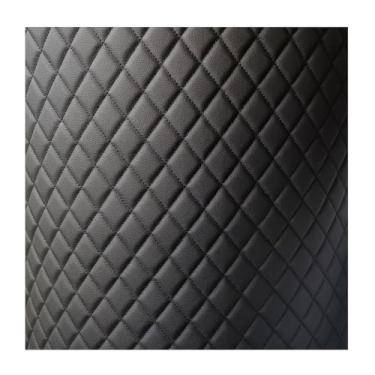 Imagem de Couro sintético acolchoado vinil PVC tecido de couro sintético impermeável tecido de couro sintético acolchoado ponto diamante acolchoado forro de linho estofado (preto 2,1,6 x 4m)